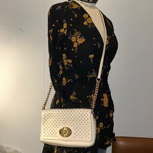 Coach studded leather shoulder classic bag